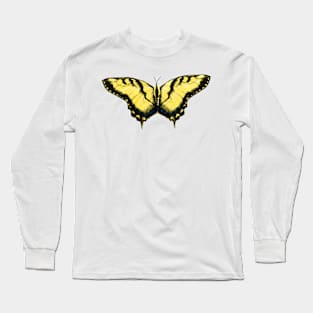 Western Tiger Swallowtail Butterfly Long Sleeve T-Shirt